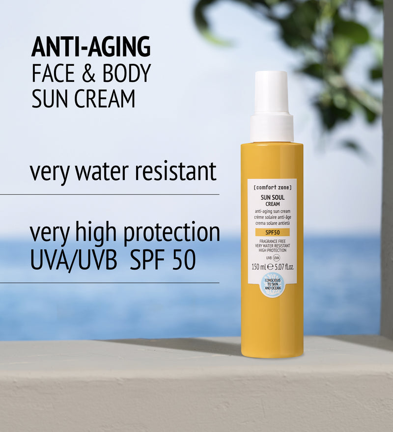 Comfort Zone: SUN SOUL CREAM SPF50   Anti-aging face &amp; body sun cream - long lasting  -

