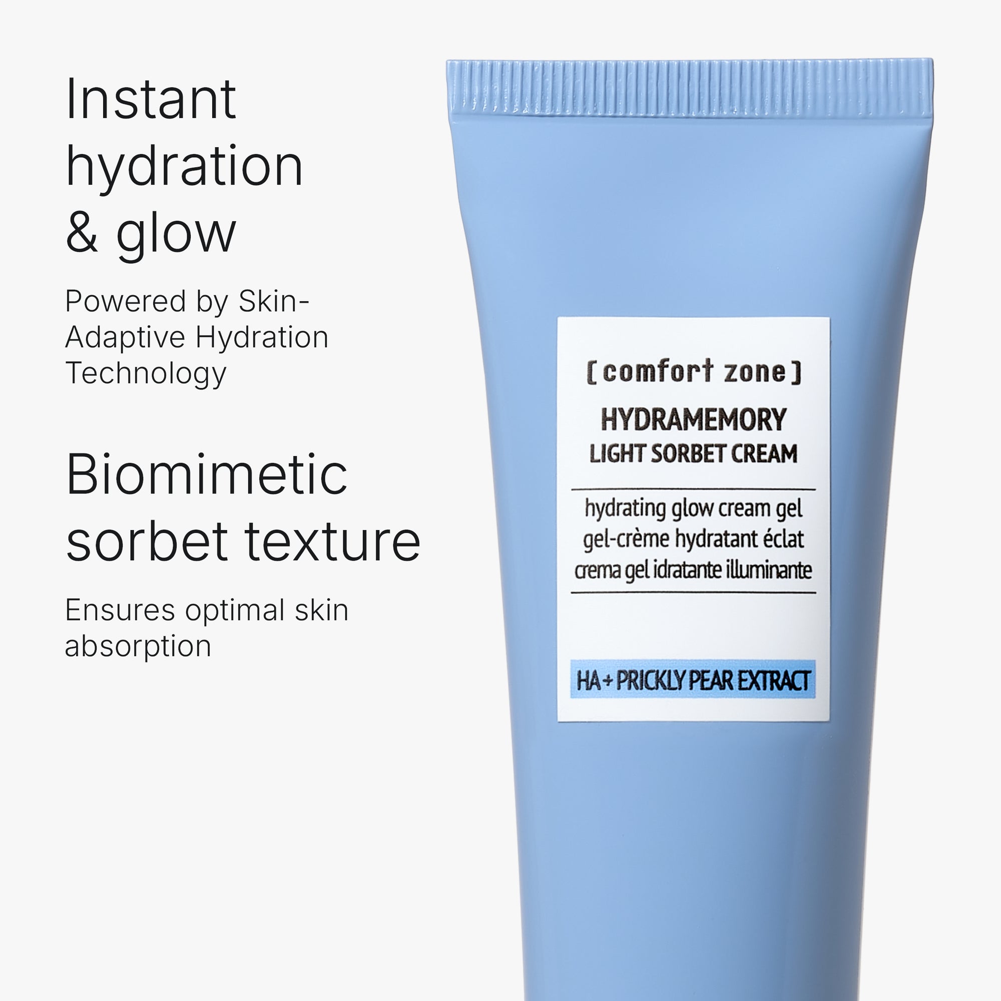 Comfort Zone: Hydramemory Light Sorbet Cream Hydrating glow cream gel-8004608505822
