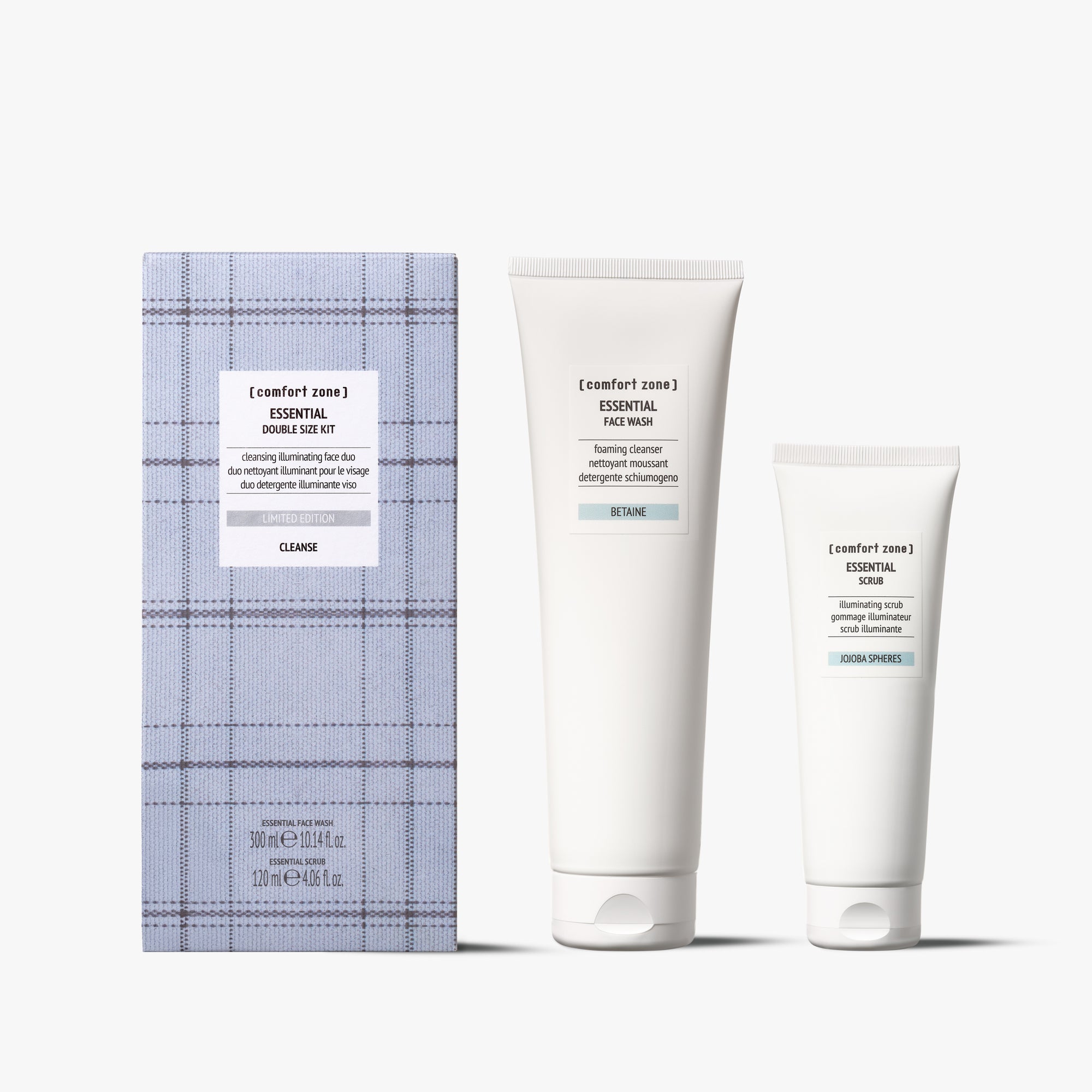 Comfort Zone: Kit Essential Maxi Size Cleansing illuminating face duo-8004608527015

