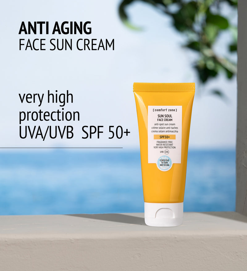 Comfort Zone: SUN SOUL FACE CREAM SPF 50+ Crème solaire visage anti-taches -

