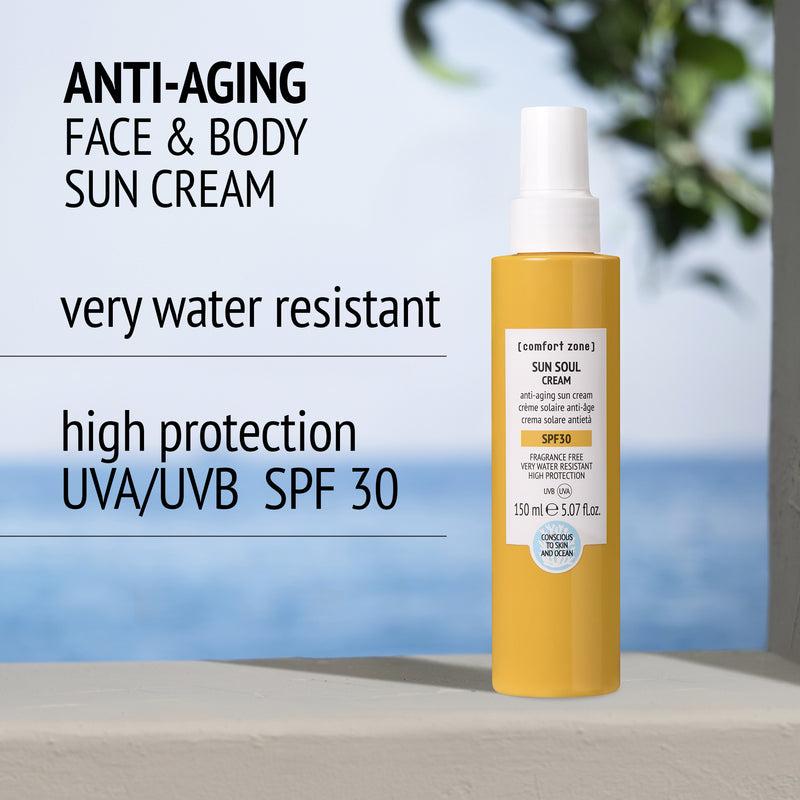 Comfort Zone: SUN SOUL CREAM SPF30  Anti-aging face &amp; body sun cream - long lasting -